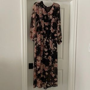 Pinkblush floral maternity dress